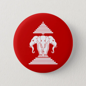 3 Heads Elephant Button Pins ພິນຫ້ອຍເສື້ອ-image
